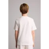 Defacto H8306A8ER105 Ekru Stumble Guys Oversıze Bisiklet Yaka Kısa Kollu Tişört Erkek Çocuk