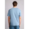 Defacto H8712AXBE485 Mavi %100 Pamuk Çiçekli 2li Dokuma Somon Pijama Kız Bebek