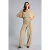 Defacto H3879AXBG801 Bej Wıde Leg Krep Pantolon