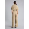 Defacto H3879AXBG801 Bej Wıde Leg Krep Pantolon
