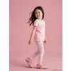 LCW Kids Pembe Puantiyeli Fitilli Kız Çocuk Tayt