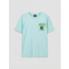 LCW Kids Mavi Minecraft Baskılı Erkek Çocuk Şortlu Pijama Takımı