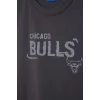 Defacto G0911AXAR214 Antrasit %100 Pamuk NBA Chıcago Bulls Oversıze Baskılı Bisiklet Yaka Atlet