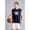 Defacto H3851AXNV253 Lacivert NBA Lisanslı Boxy Fıt Lacivert Atlet