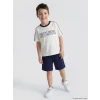 LCW Kids Ekru Baskılı Erkek Çocuk Takım