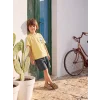 LCW Kids Sarı Baskılı Erkek Çocuk Şortlu Takım
