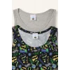 Defacto C8798A8BK81 Siyah %100 Pamuk Pijama Takımı Regular Fit Ayıcıklı Uzun Kollu Üst Kareli Uzun Alt