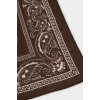 Defacto N7447AZBN66 Kahve Kadın Desenli Pamuklu Bandana