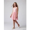 LCW Kids Pembe Desenli Kız Çocuk Elbise