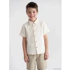 LCW Kids Bej Erkek Çocuk Müslin Gömlek