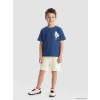 LCW Kids Lacivert Baskılı Erkek Çocuk Takım