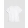 LCW Kids Beyaz Bisiklet Yaka Baskılı Erkek Çocuk Tişört