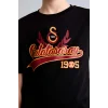 Defacto H7790A8BK81 Siyah %100 Pamuk Galatasaray New Regular Fıt Bisiklet Yaka Kısa Kollu Siyah Tişört Erkek Çocuk