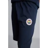 Defacto H7578A8IN42 İndigo %100 Pamuk Fenerbahçe Kısa Kollu Pijama Üst Şort Pijama Alt 2li Pijama Takımı Erkek Çocuk