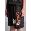 Defacto H5400A8AR220 Antrasit %100 Pamuk 2li Pijama Takımı Kısa Kollu Pijama Üstü Şort Pijama Altı Erkek Çocuk