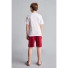 Defacto H7511A8WT34 Beyaz %100 Pamuk Galatasaray Kısa Kollu Pijama Üst Şort Pijama Alt 2li Pijama Takımı Erkek Çocuk