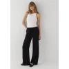 Mavi 1011195-900 Keten Karışımlı Siyah Pantolon
