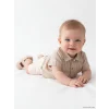 LCW baby Bej Kısa Kollu Erkek Bebek Gömlek