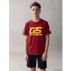LCW Kids Kırmızı Galatasaray Baskılı Erkek Çocuk Tişört