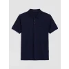 LCWAIKIKI Classic Lacivert Polo Yaka Dokulu Erkek Tişört