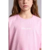 Defacto H6138A8PN666 Pembe Bisiklet Yaka Baskılı Kısa Kollu Pembe Tişört Kız Çocuk