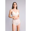 Defacto D7843AXWT16 Beyaz Dantelli Kaplı Pedli Balensiz Bralet