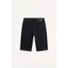 Defacto G8662AXNM40 Siyah Regular Fıt Kemerli Bel Jean Bermuda Şort