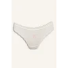 Defacto H7786AXWT16 Beyaz %100 Pamuk Dantel Detaylı 3lü Külot Set