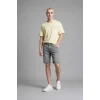 Defacto G8664AXNM55 Gri Regular Fıt Jean Bermuda Şort