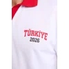 Defacto I1703AXWT34 Beyaz Boxy Fıt Polo Yaka Baskılı Kısa Kollu Polo Tişört