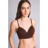 Defacto A8858AXBN341 Kahve Kaplı Pedli Balensiz Seamles Bra