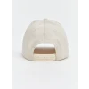LCW ACCESSORIES Gri Yazı Nakışlı Erkek Çocuk Kep Şapka