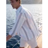 SOUTHBLUE Mavi Regular Fit Çizgili Poplin Erkek Gömlek