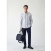 SOUTHBLUE Mavi Regular Fit Çizgili Poplin Erkek Gömlek