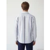 SOUTHBLUE Mavi Regular Fit Çizgili Poplin Erkek Gömlek