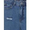 LCW Kids Mavi Yırtık Detaylı Kız Çocuk Jean Şort
