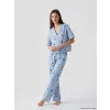 LCW DREAM Ekru Ayı Teddy Baskılı Kadın Pijama Takım