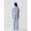 LCW DREAM Ekru Ayı Teddy Baskılı Kadın Pijama Takım