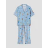 LCW DREAM Ekru Ayı Teddy Baskılı Kadın Pijama Takım
