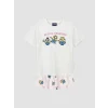 LCW Kids Ekru Minions Baskılı Kız Çocuk Şortlu Pijama Takım