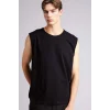Defacto C7205AXBK81 Siyah %100 Pamuk Boxy Fit Bisiklet Yaka Basic Atlet