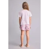 Defacto H8359A8PN256 Pembe %100 Pamuk Regular Fıt 2li Pijama Takımı Kız Çocuk