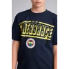 Defacto H7578A8IN42 İndigo %100 Pamuk Fenerbahçe Kısa Kollu Pijama Üst Şort Pijama Alt 2li Pijama Takımı Erkek Çocuk