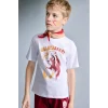 Defacto H7511A8WT34 Beyaz %100 Pamuk Galatasaray Kısa Kollu Pijama Üst Şort Pijama Alt 2li Pijama Takımı Erkek Çocuk