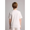 Defacto H8306A8ER105 Ekru %100 Pamuk Stumble Guys Oversıze Bisiklet Yaka Kısa Kollu Tişört Erkek Çocuk