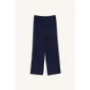 Defacto H4469AXIN275 İndigo NBA Brooklyn Nets Lisanslı Wıde Leg Cepli Geniş Paça Standart Boy Kırışık Dokulu Kumaş İndigo Pantolon