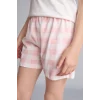 Defacto I1574A8ER2 Ekru Regular Fıt Şortlu 2li Ecru Pijama Takımı Kız Çocuk