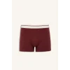 Defacto H3664AXBR280 Bordo Regular Fıt 3lü Boxer