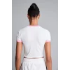 Defacto H9406AXER105 Ekru NBA New York Knıcks Lisanslı Slım Fıt Bisiklet Yaka Sporcu Ribana Kısa Kollu Ekru Tişört