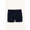 Defacto T4935AZNV135 Lacivert Regular Fıt Çizgili 3lü Lacivert Boxer Seti